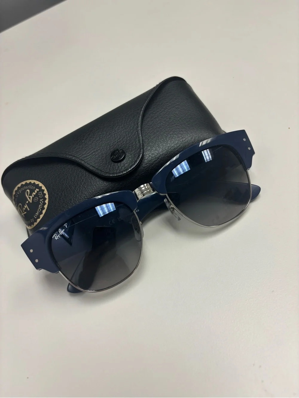 Ray-Ban Clubmaster Sunglasses in Navy and Black